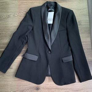 Zara Blazer with Satin Detail